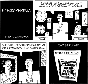 Schizophrenia cartoon