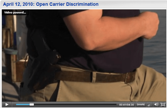 Open carriers face social stigma